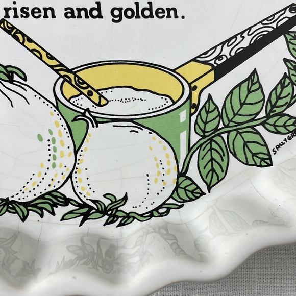 Vintage Quiche Lorraine Recipe Pie Plate bakeware Ulster Ceramics Ireland - Picture 4 of 16